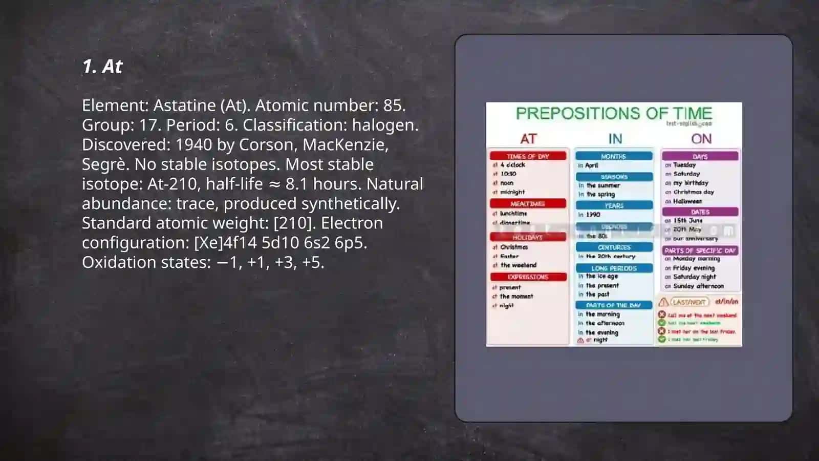 Prepositions of time 3