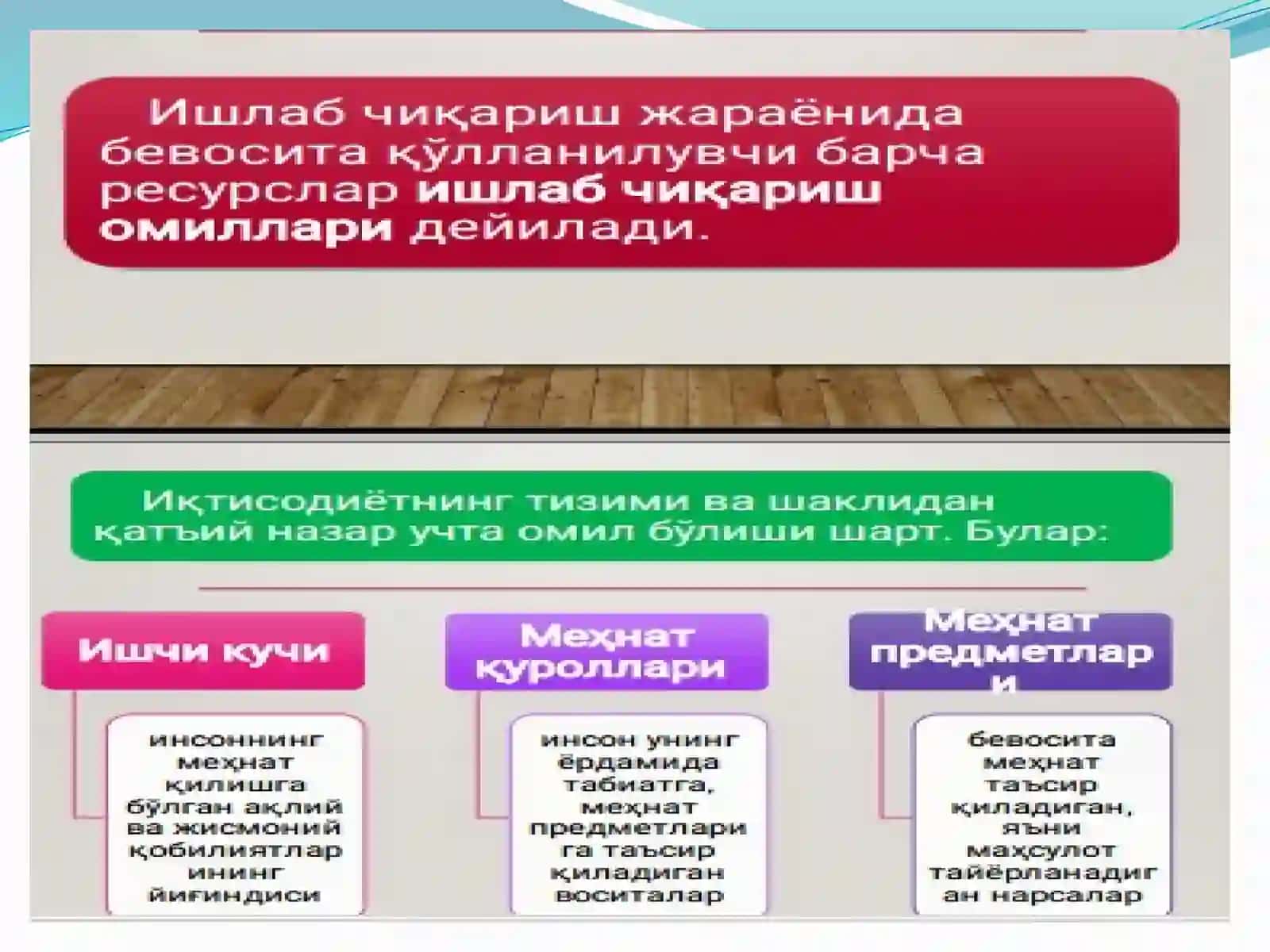 Ишлабчиқариш назарияси 3