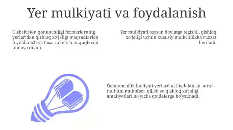O'zbekiston Respublikasining "Fermer xo'jaligi to'g'risida"gi qonuni 3