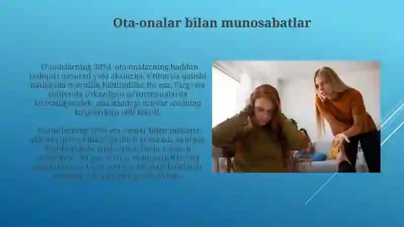 O'smirlarning Xulq-Atvorining Sabablari 3