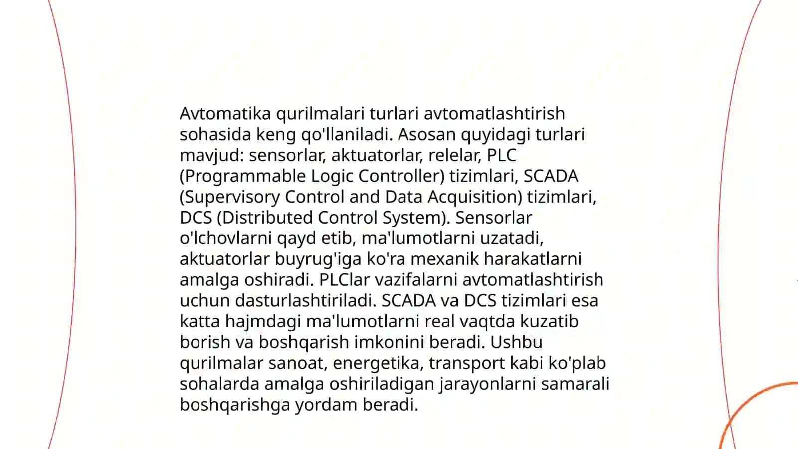 Avtomatika qurilmalari turlari 3
