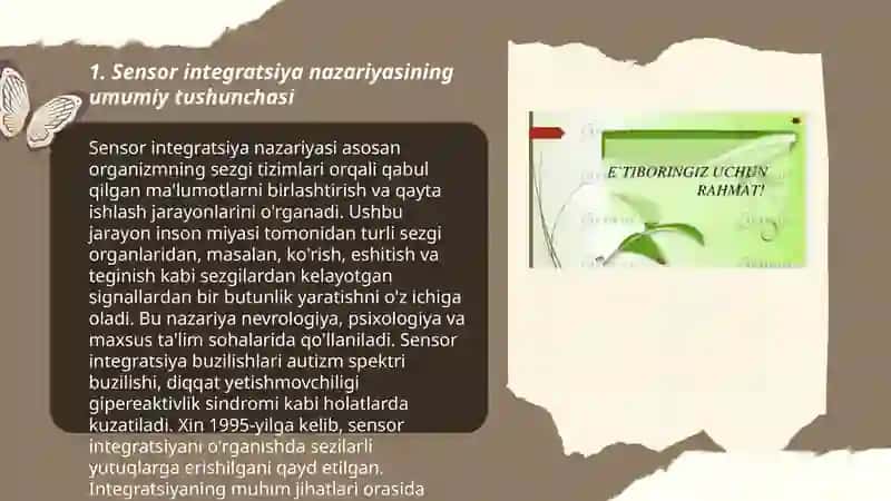 Sensor integratsiya nazariyasinig mazmuni 3