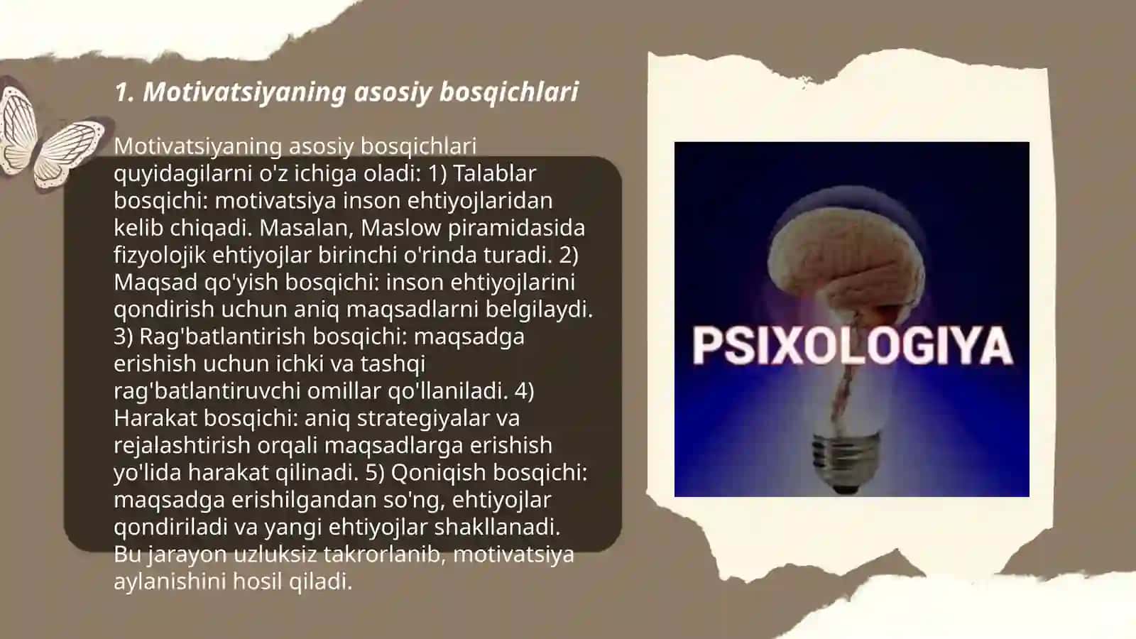Motivatsiya jarayon bosqichlari 3
