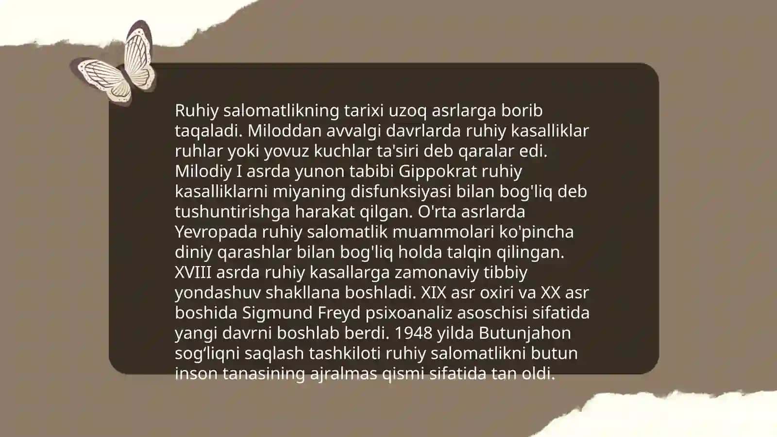 Tibbiyot psixologiyasi tarixi 3