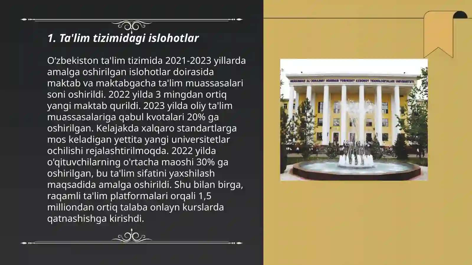 Ta'lim tizimidagi islohotlar 3
