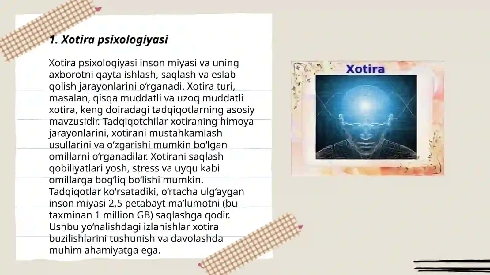 Xotira psixologiyasi 3