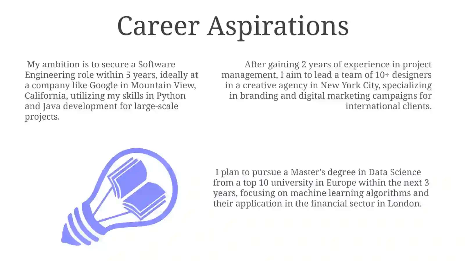 Career Aspirations 3