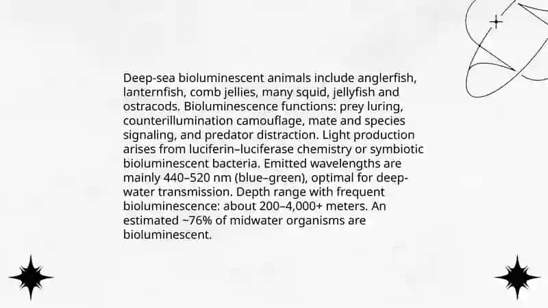Bioluminescent deep-sea animals 3
