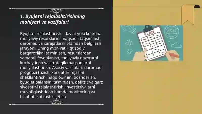 Byujetni rejalashtirish 3