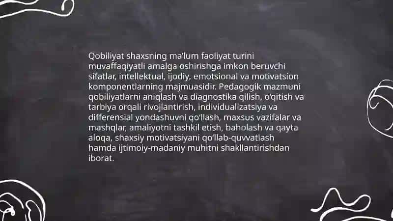Qobiliyat va uning rivojlanishi 3