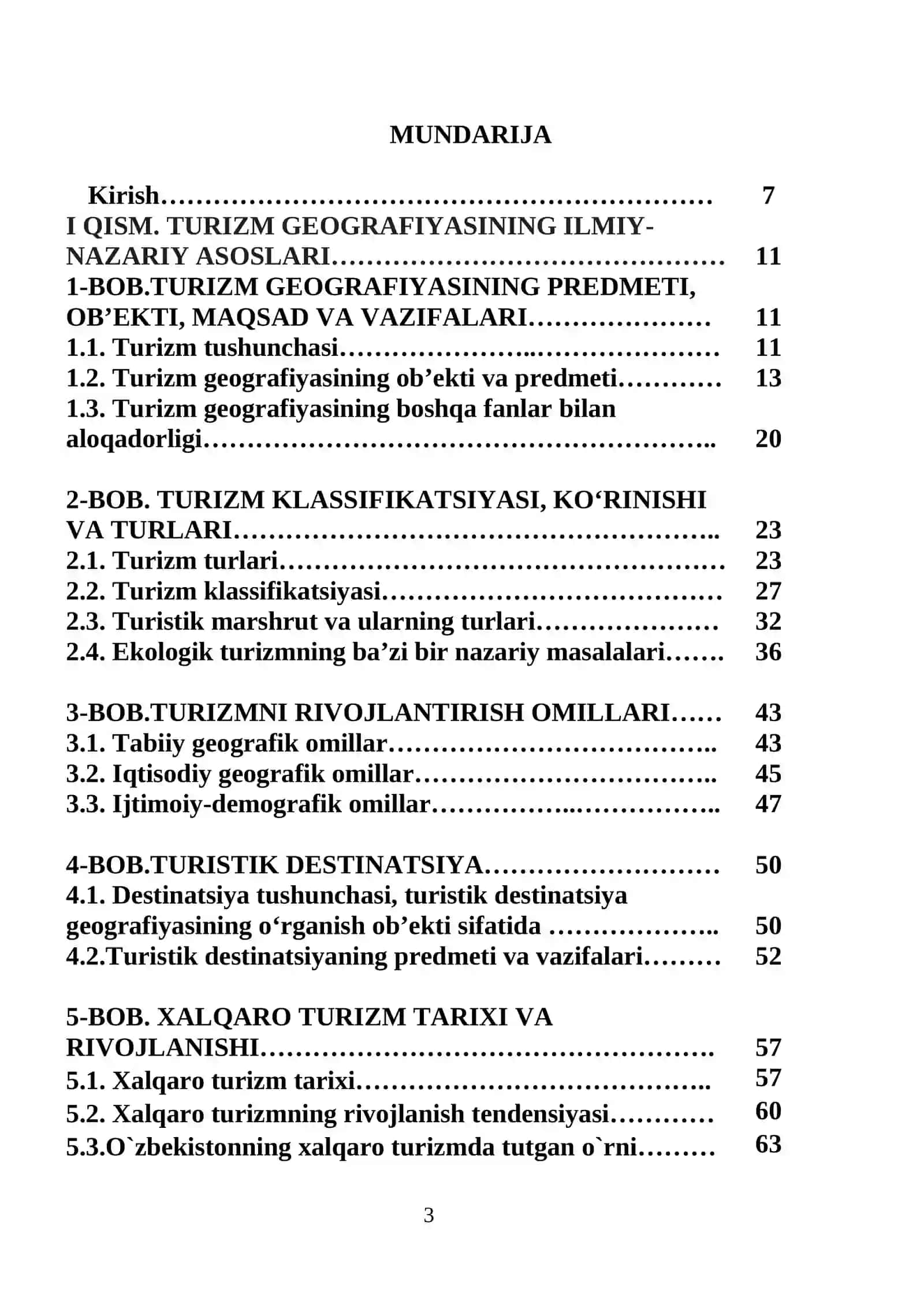 Turizm geografiyasi 3