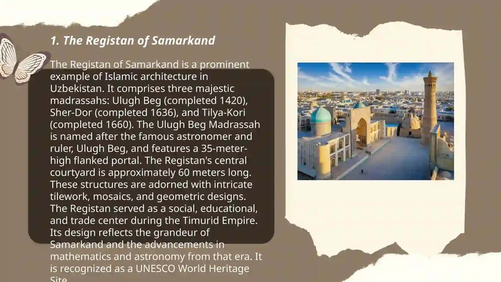 Historical sights of Uzbekistan 3