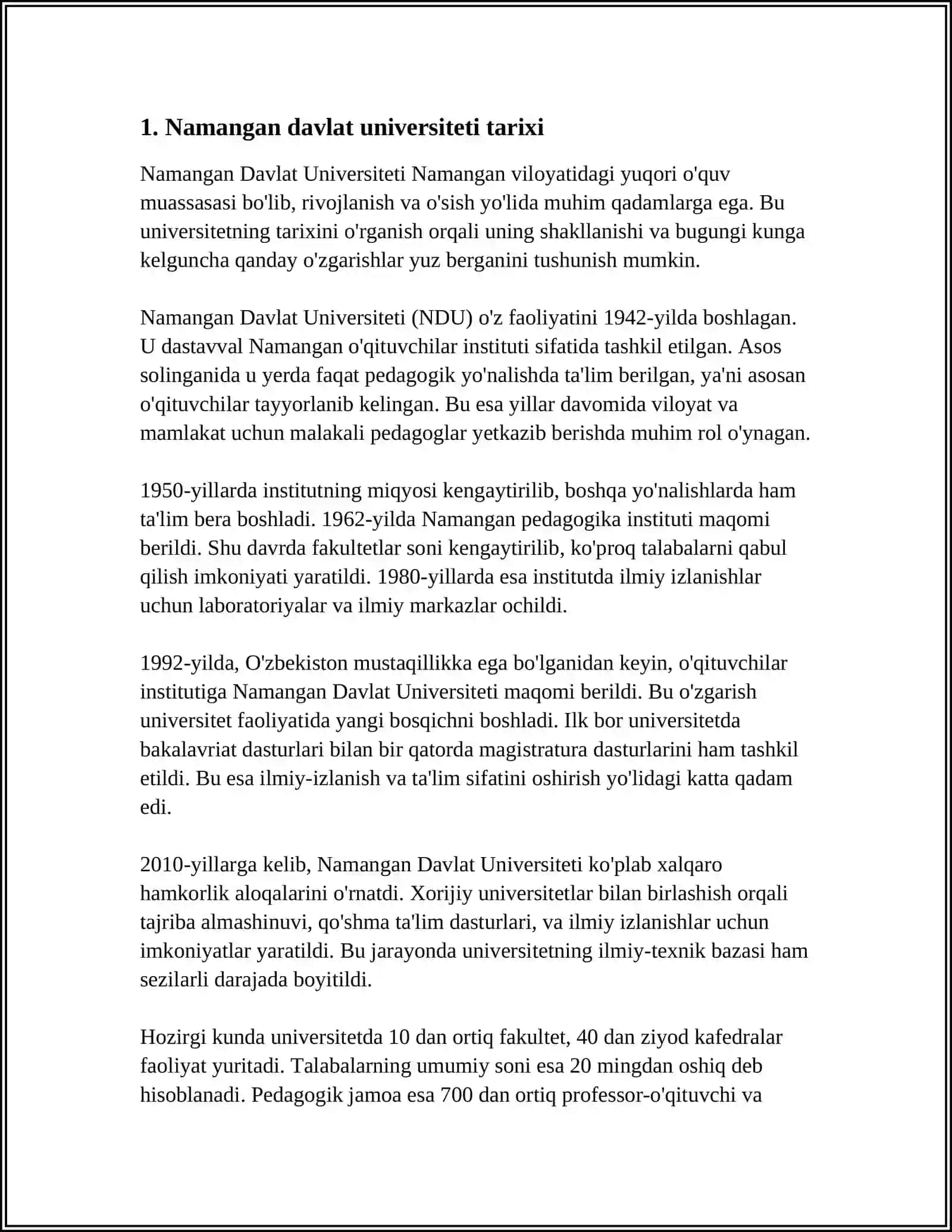 Namangan Davlat Universiteti Tarixi 3