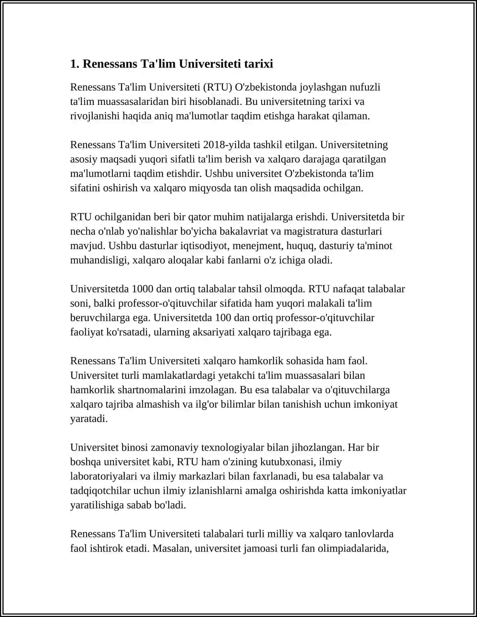 RENESANS TA'LIM UNIVERSITETI 3