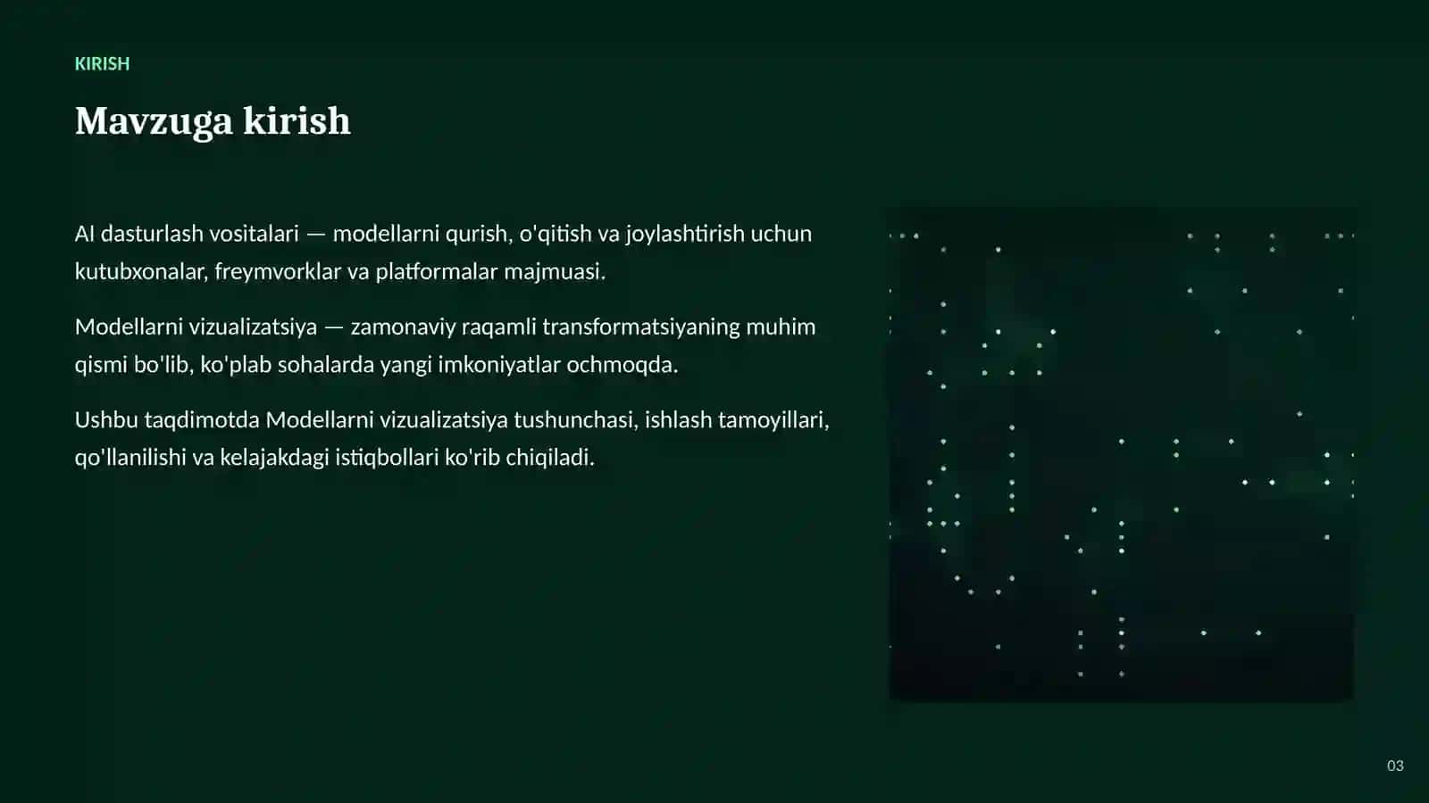 SUN'IY INTELLEKT • AI DASTURLASH VOSITALARI 3