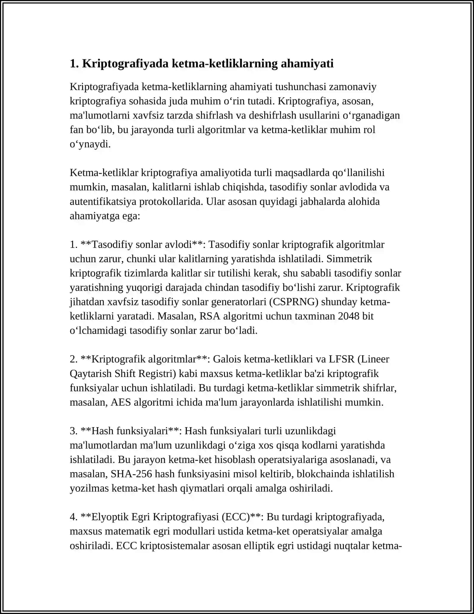 KRIPTOGRAFIYADA SONLI KETMA-KETLIKLARNING TATBIQI 3