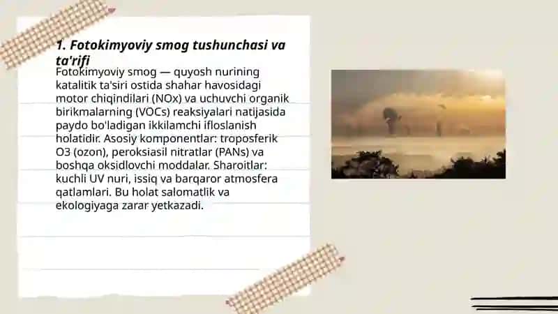 Fotokimyoviy smog 3