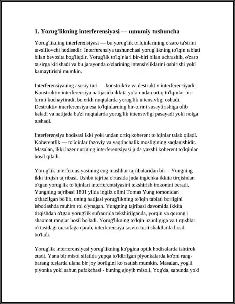 YORUG'LIKNING INTERFERENSIYASI 3