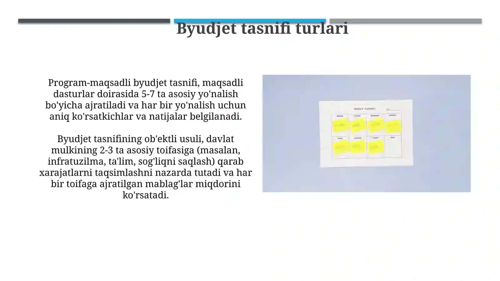 Byudjet tasnifi 3