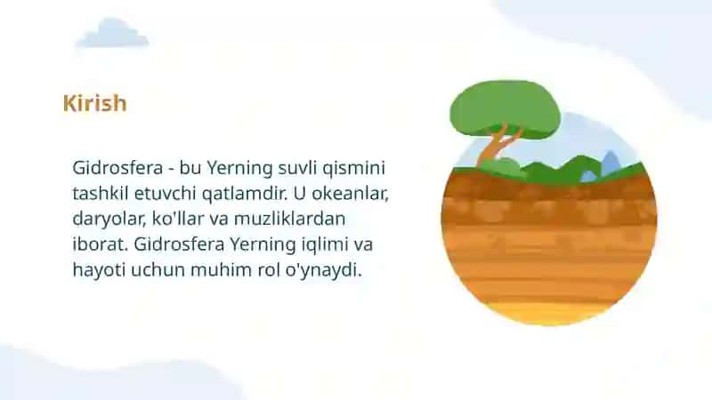 Yerning geografik qobig'i Gidrosfera 3