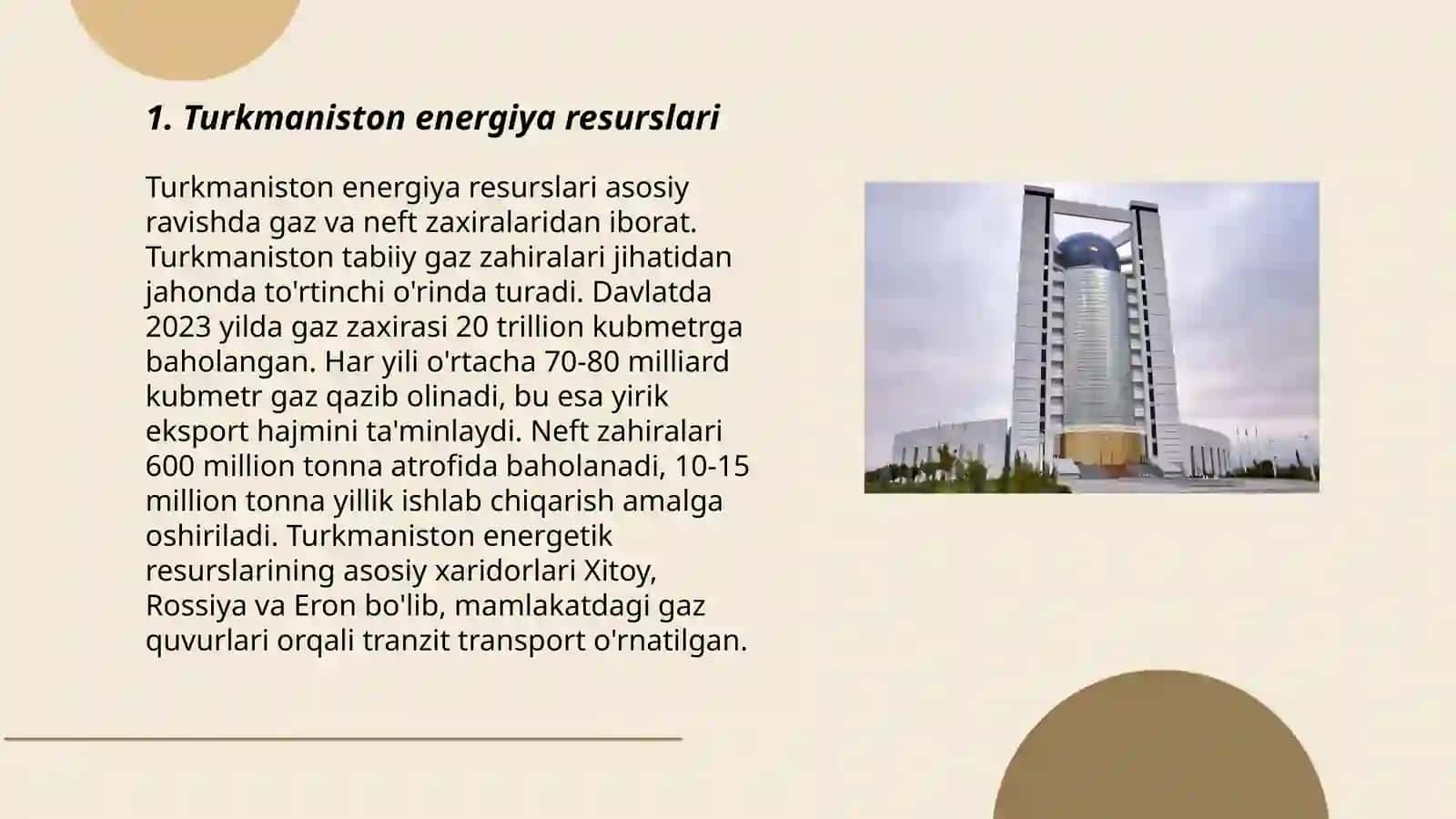 Turkmaniston iqtisodiyoti 3