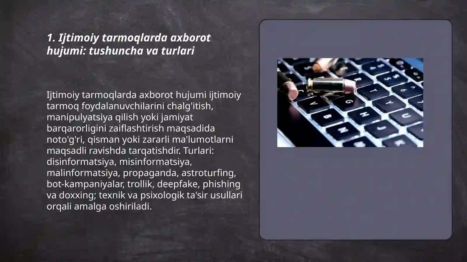 Ijtimoiy tarmoqlarida axborot huruji va tahdidlari 3