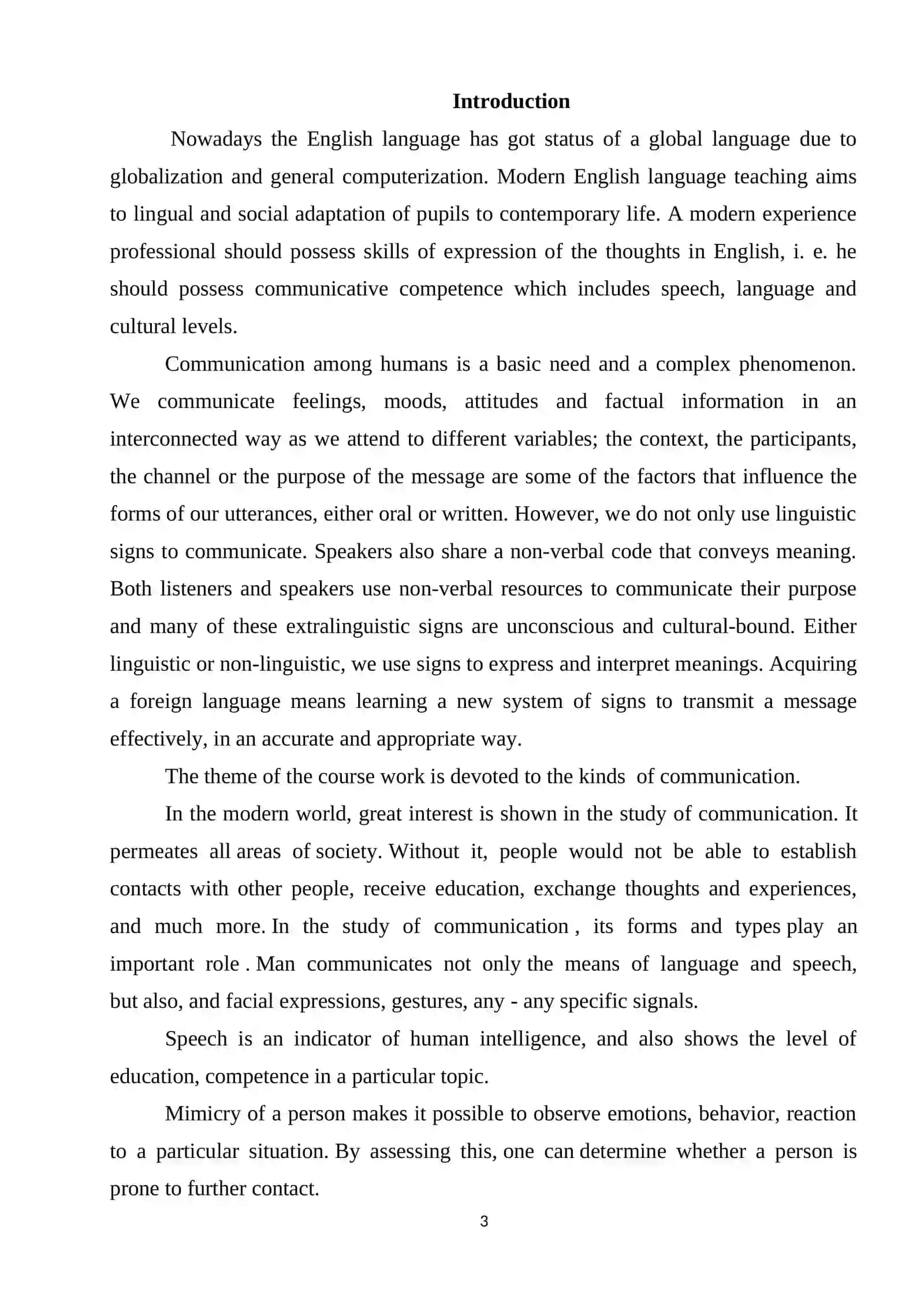 English Language Teaching Methodology Course Paper 3