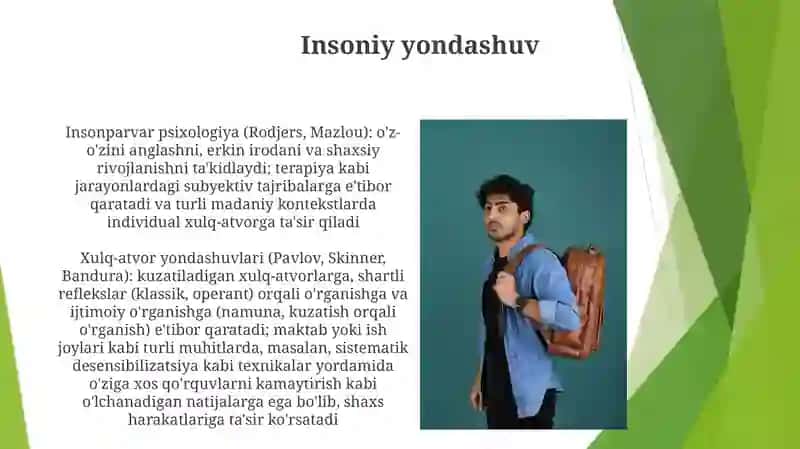 Xulq-atvor yondashuvlari 3
