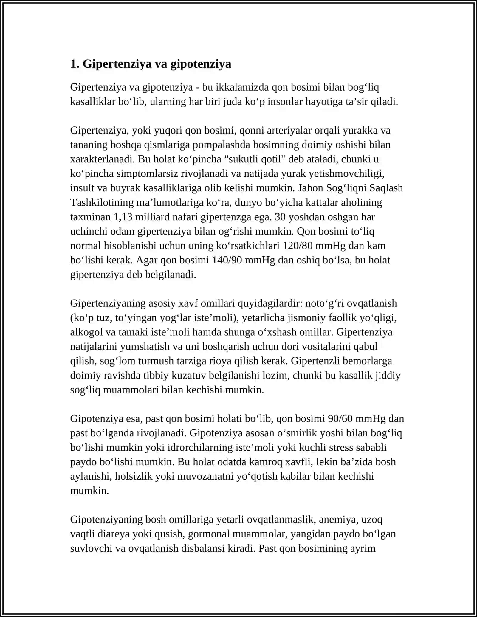 GIPOTENZIV VOSITALAR. GIPERTENZIV VOSITALAR 3