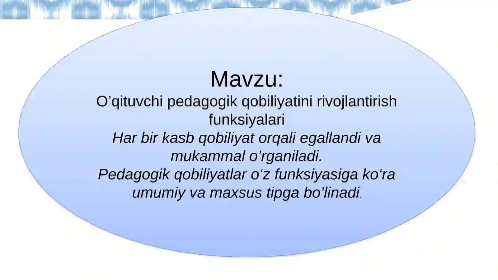 Pedagogik mahorat 3