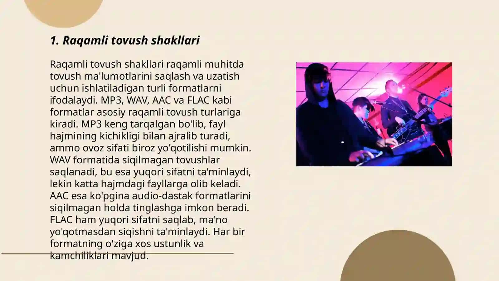 Raqamli tovush shakllari 3