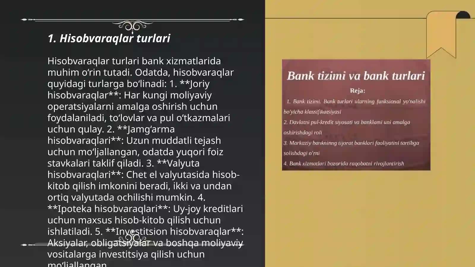 Bank turlari 3