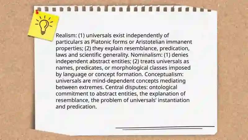 The Understanding of Universals and Their Means 3
