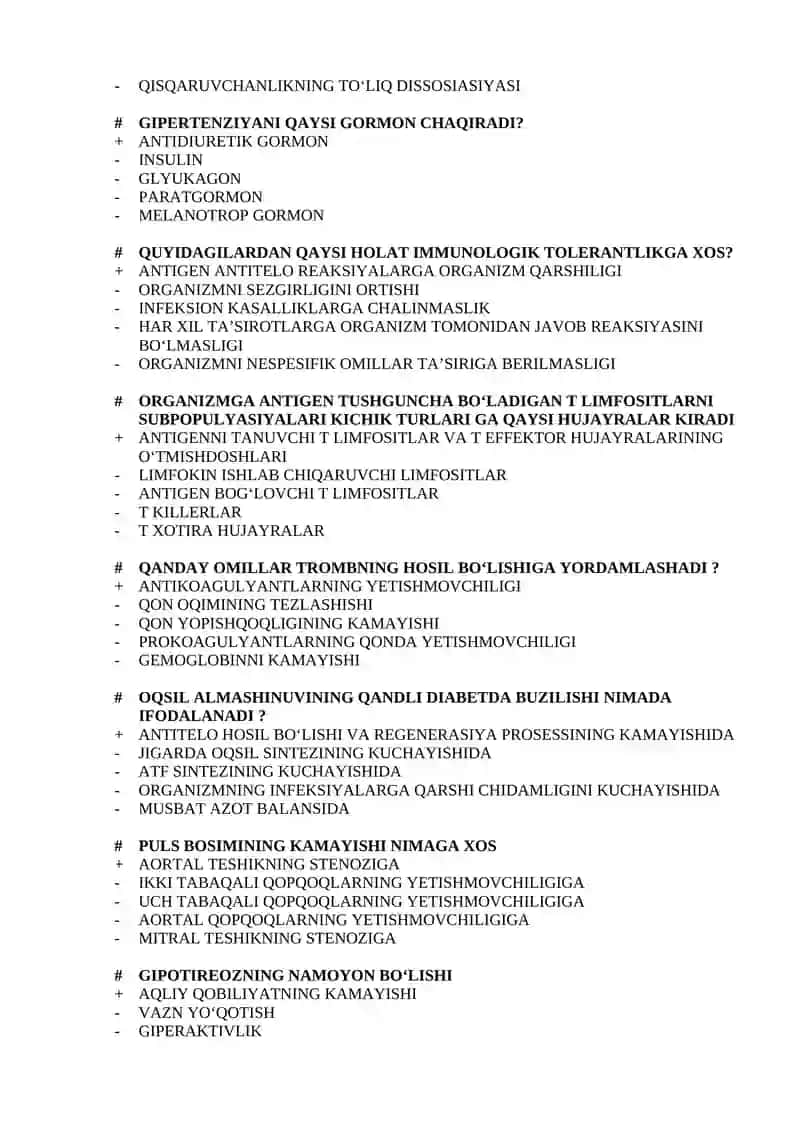 VENOZ GIPEREMIYANING BELGILARINI QAYSI VARIANT BILDIRADI 3