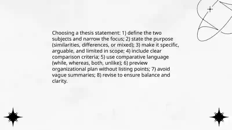 Choosing a Thesis Statement for a Compare and Contrast Essay 3