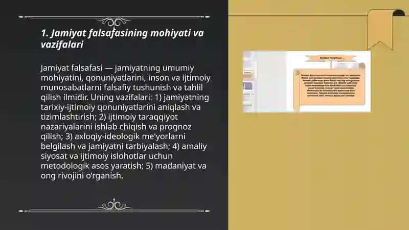 Jamiyat falsafasi 3