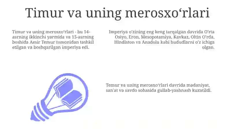 Timur va uning merosxoʻrlari 3