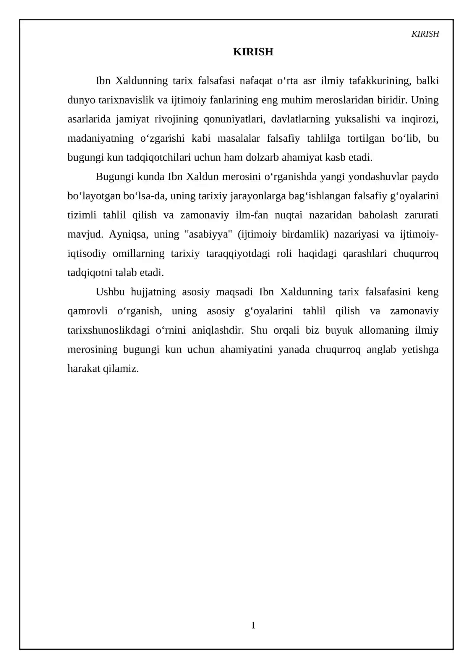 Ibn Xaldun tarix falsafasi 3
