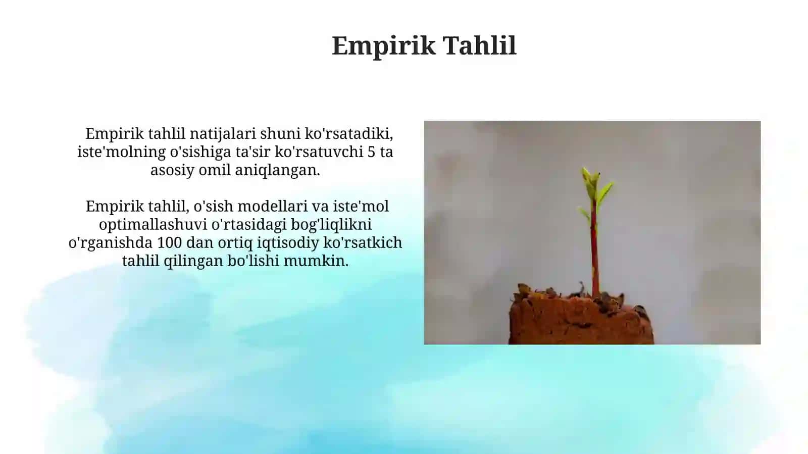 Istemolchini optimallashtirish bilanoʼsishmodellari 3