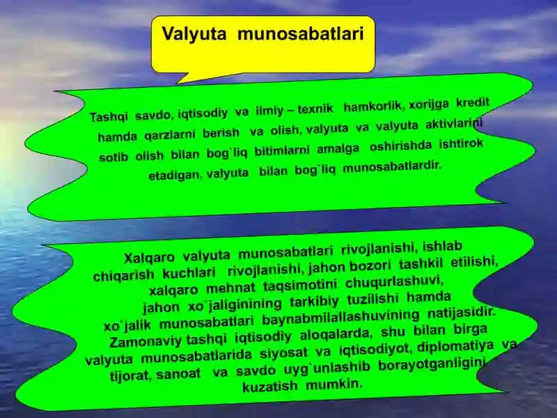 Jahon valyuta bozorining kon’yunktura mexanizmi 3