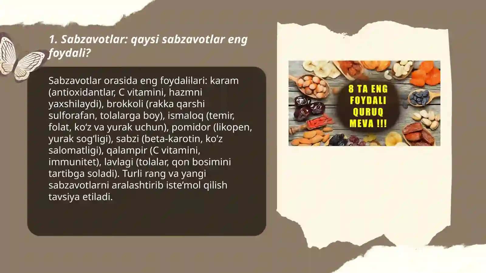 Qaysi taomlar foydali? 3