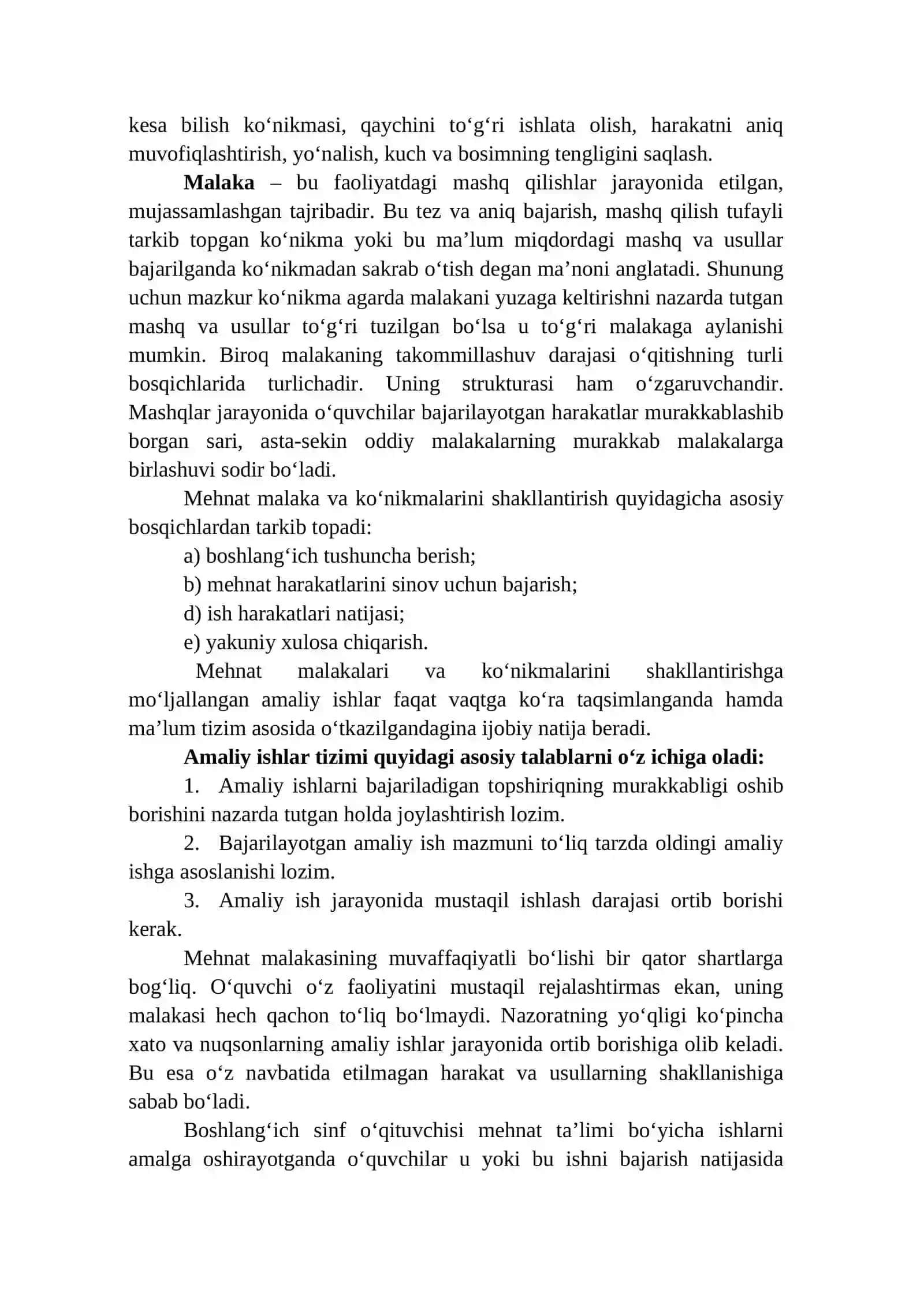 Mehnat Ta'limining Mazmuni 3