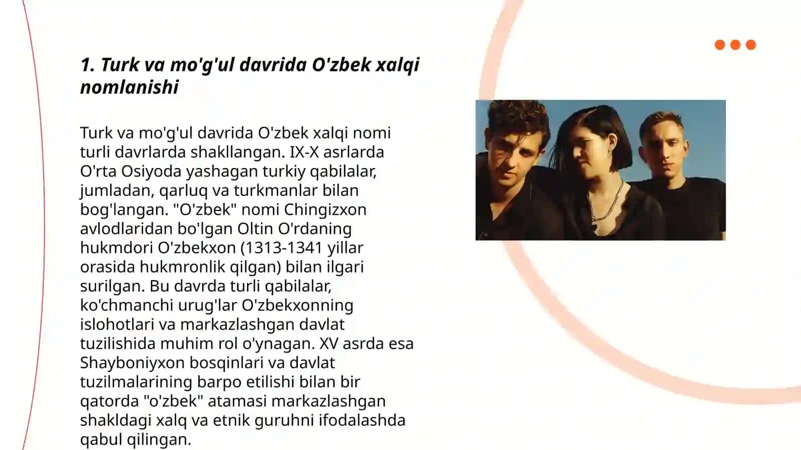 O'zbek xalqi va tilining nomlanish tarix 3