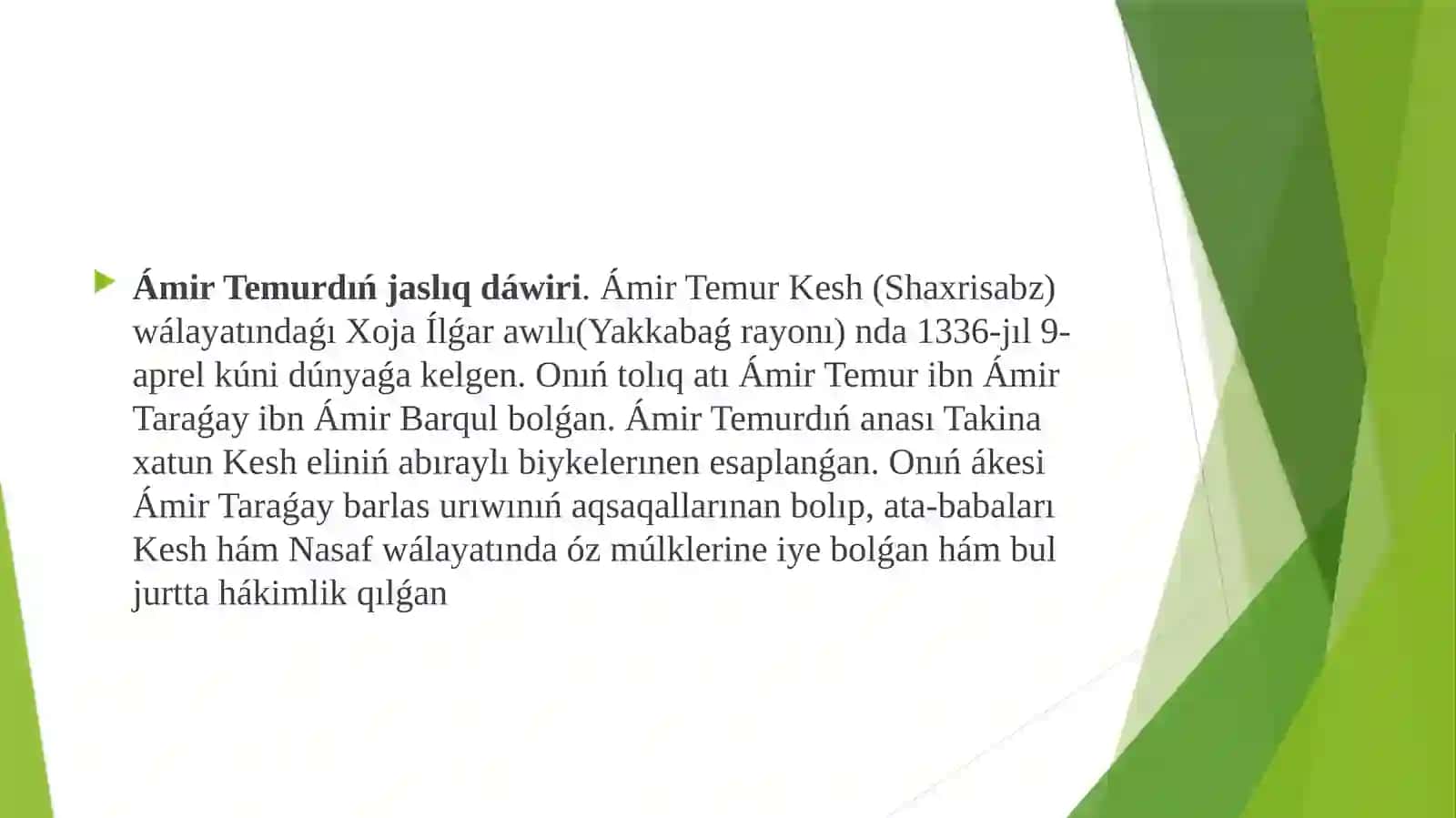 Ámir-Temur ullı mámleket ǵayratkeri 3
