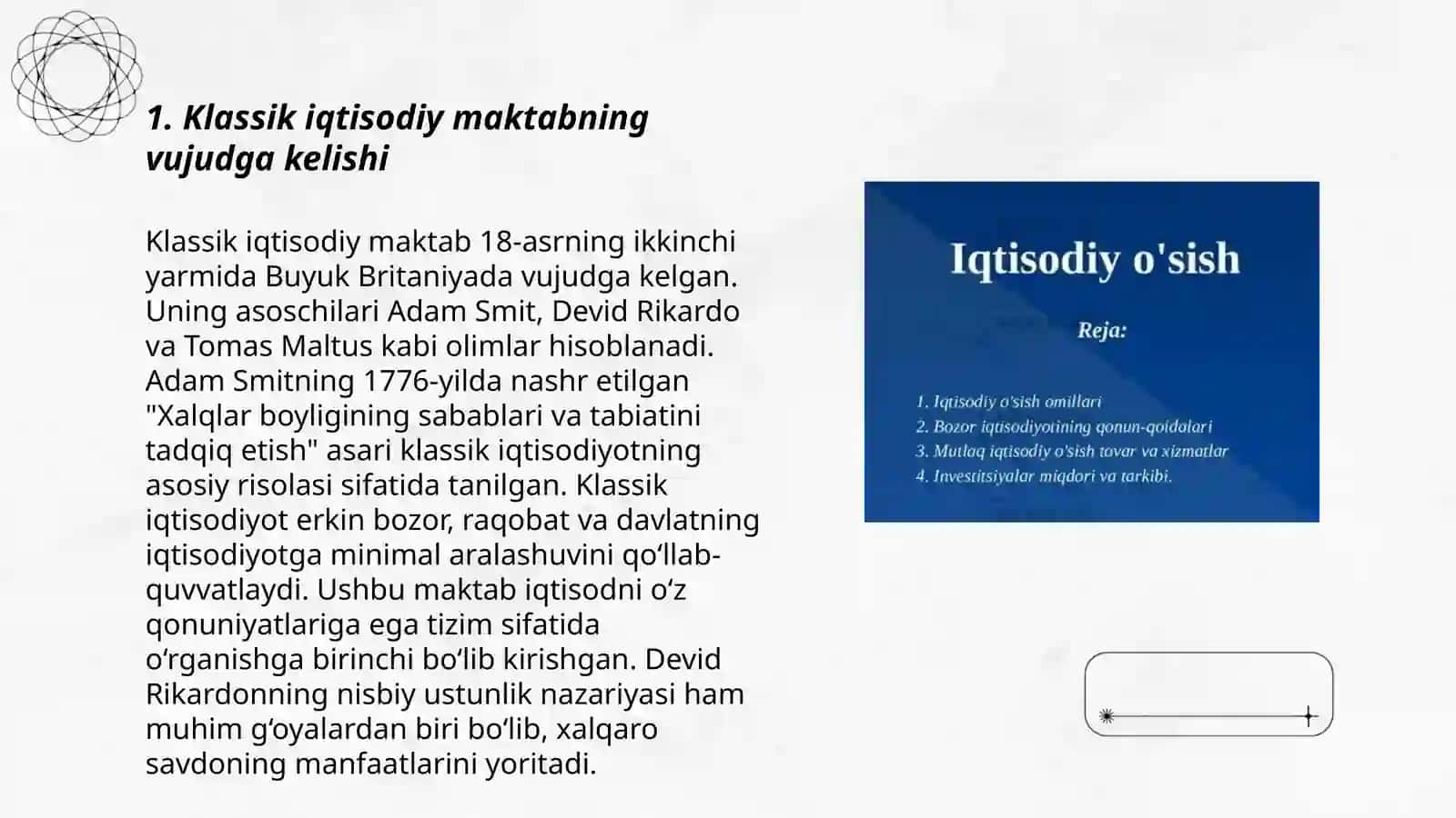 Klassik iqtisodiy maktabning rivojlanishi 3