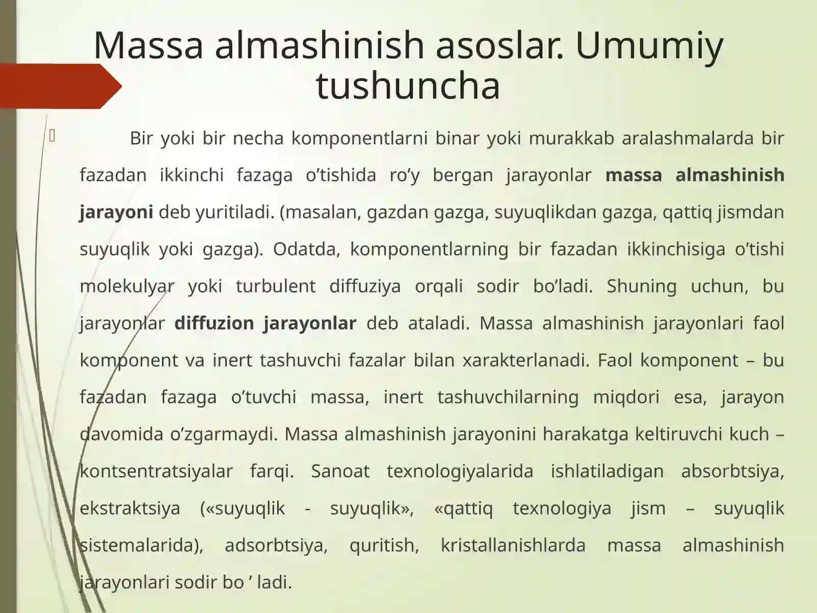 Massaalmashinish asoslar. Umumiy tushuncha 3
