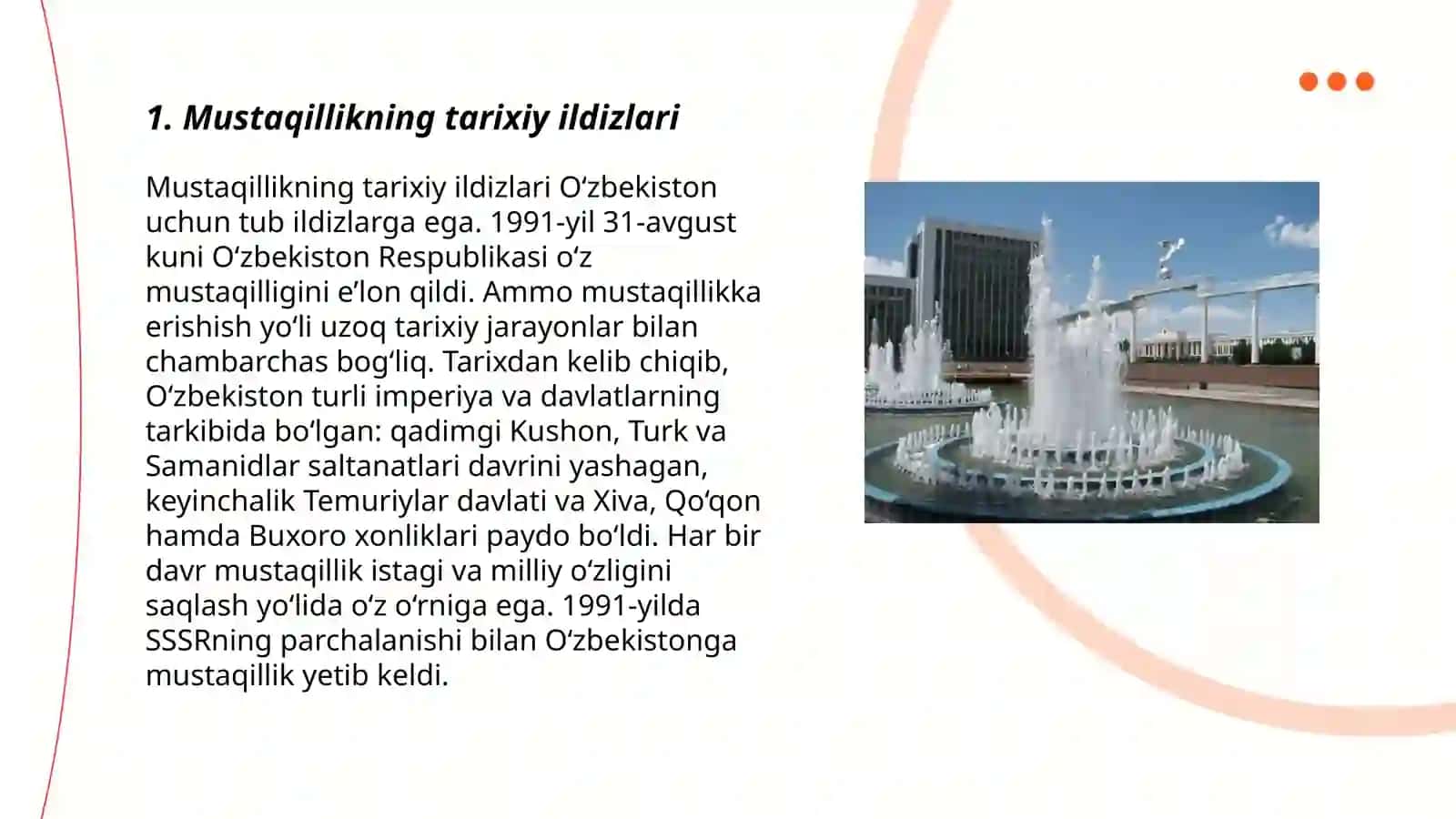 Mustaqillikning tarixiy ildizlari 3