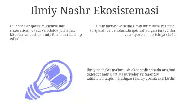 Ilmiy Nashr Ekosistemasi 3