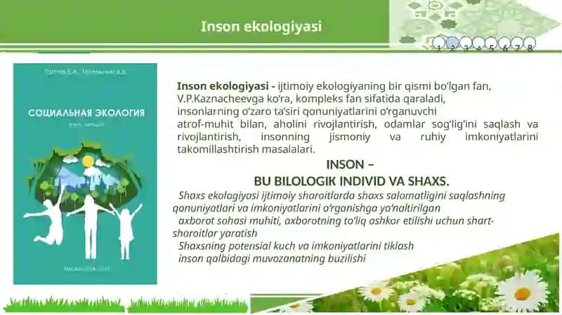Inson ekologiyasi 3