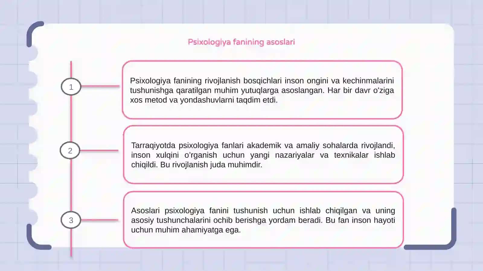Psixologiya fanining taraqqiyot bosqichlari 3